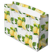 レモンシトラスフルーツ植物学 ラージペーパーバッグ (裏面アングル)