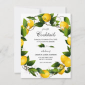 レモンシトラスフルーツ植物学 招待状 (正面)