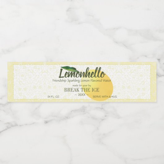 レモンシトラスフルーツ |フレンドシップハローおもしろい ペットボトルラベル (シングルラベル)