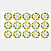 レモンシトラスフルーツ ラベル (シート)