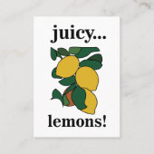 レモンシトラスフルーツ 名刺 (正面)
