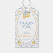 レモンシトラスフローラブライダルシャワー ギフトタグ (正面)