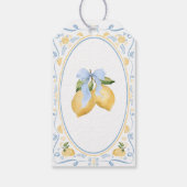 レモンシトラスフローラブライダルシャワー ギフトタグ (裏面)