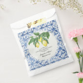 レモンシトラスフローラブルーホワイト婚約 フェイバーバッグ (封をした状態)