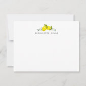 レモンシトラスフローラ文房具ノートカード ノートカード (正面)