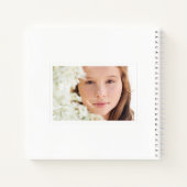 レモンシトラスフローラ白写真卒業 ノートブック (裏面)