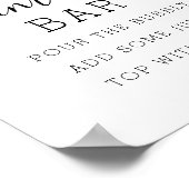 レモンシトラスブライダルシャワーミモサバーサイン ポスター (角)