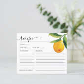 レモンシトラスブライダルシャワーレシピカード (スタンド正面)