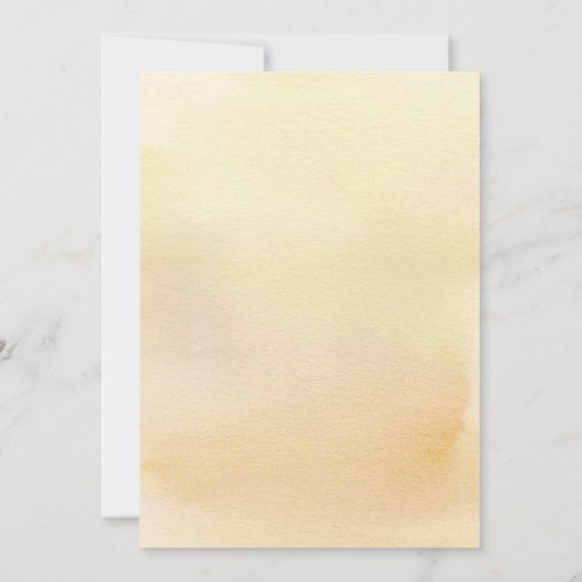 レモンシトラスブライダルシャワー招待状 招待状 (裏面)