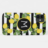 レモンシトラスブラックストライプスイフォンケース Case-Mate iPhoneケース (裏面(横))