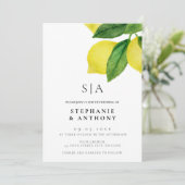 レモンシトラスブランチグリーナリー結婚ズ 招待状 (スタンド正面)