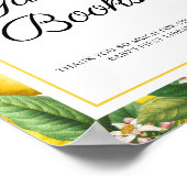 レモンシトラスベビーシャワーゲストブック ポスター (角)