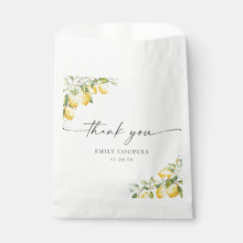 レモンシトラスベビーシャワーフェイバーバッグ フェイバーバッグ
