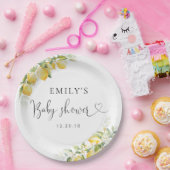 レモンシトラスベビーシャワー紙プレート ペーパープレート (パーティー)