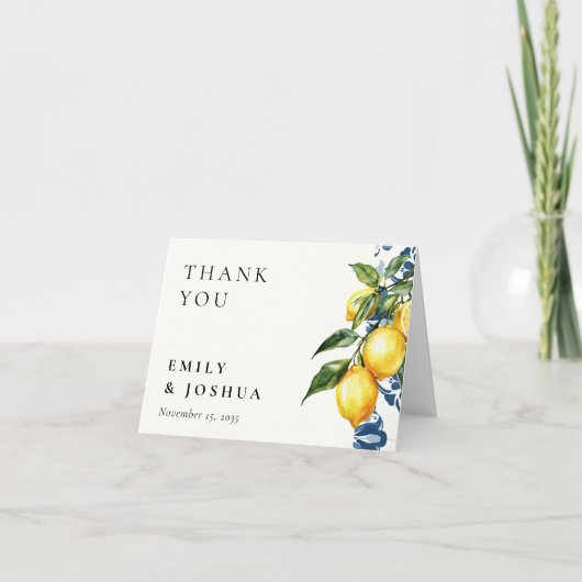レモンシトラスポジタイタリアンノ結婚ーズ サンキューカード (正面)
