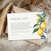 レモンシトラスポジタイタリアンノ結婚ーズ サンキューカード