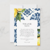 レモンシトラスポジタイタリアンノ結婚ーズ サンキューカード (正面)