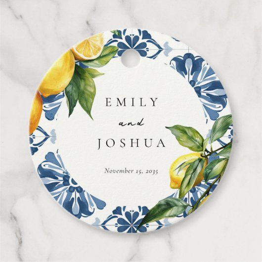 レモンシトラスポジタイタリアンノ結婚ーズ フェイバータグ (正面)