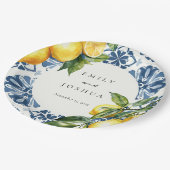 レモンシトラスポジタイタリアンノ結婚ーズ ペーパープレート (アングル)