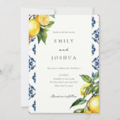 レモンシトラスポジタイタリアンノ結婚ーズ 招待状 (正面)