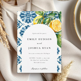 レモンシトラスポジタイタリアンノ結婚ーズ 招待状
