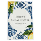 レモンシトラスポジターノイタリアンブライダルシャワー ミディアムペーパーバッグ (正面)