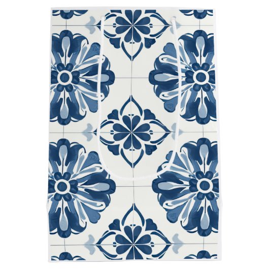 レモンシトラスポジターノイタリアンブライダルシャワー ミディアムペーパーバッグ (裏面)