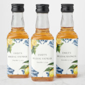 レモンシトラスポジターノイタリアンブライダルシャワー リキュールボトルラベル (ボトル)