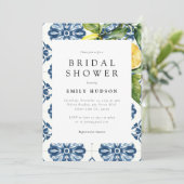 レモンシトラスポジターノイタリアンブライダルシャワー 招待状 (スタンド正面)