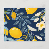 レモンシトラスポジターノブライダルシャワーレシピカード (裏面)