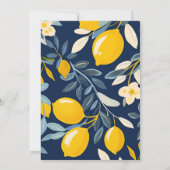 レモンシトラスポジターノブライダルシャワー 招待状 (裏面)