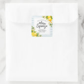 レモンシトラスメインスクイーズブライダルシャワー スクエアシール (バッグ)