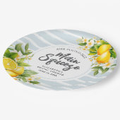 レモンシトラスメインスクイーズブライダルシャワー ペーパープレート (アングル)