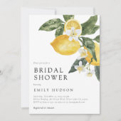レモンシトラスメインスクイーズブライダルシャワー 招待状 (正面)