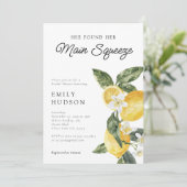 レモンシトラスメインスクイーズブライダルシャワー 招待状 (スタンド正面)