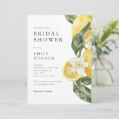 レモンシトラスメインスクイーズブライダルシャワー 招待状 (スタンド正面)