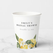 レモンシトラスメインスクイーズブライダルシャワー 紙コップ (裏面)