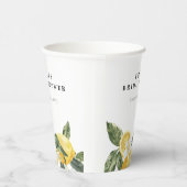 レモンシトラスメインスクイーズブライダルシャワー 紙コップ (右)