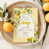 レモンシトラスメディテラニア1歳の誕生日 招待状