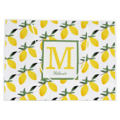 レモンシトラスモノグラム名 ラージペーパーバッグ (裏面)