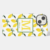 レモンシトラスモノグラム名 iPhoneケース (裏面横)