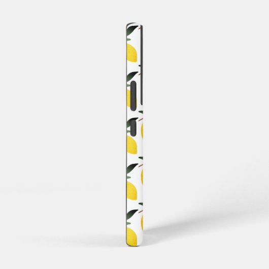 レモンシトラスモノグラム名 SAMSUNG GALAXYケース (右側面)