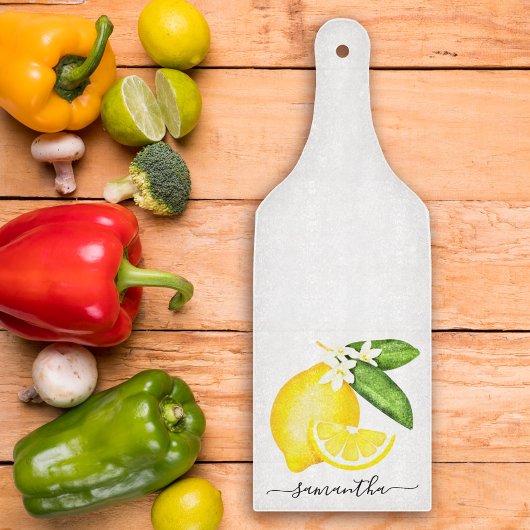 レモンシトラスモノグラム カッティングボード