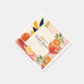 レモンシトラスラブアットファーストスピリッツブライダルシャワー スタンダードカクテルナプキン (角)