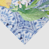 レモンシトラスリースファームハウスネイビーブルーnホワイト 薄葉紙 (詳細)