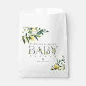 レモンシトラス地中海の植物性ベビーシャワー フェイバーバッグ (正面)