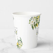 レモンシトラス地中海の植物性ベビーシャワー 紙コップ (右)