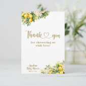 レモンシトラス夏の赤男女兼用ちゃんシャワー サンキューカード (スタンド正面)