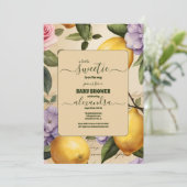 レモンシトラス夏の赤男女兼用ちゃんシャワー 招待状 (スタンド正面)