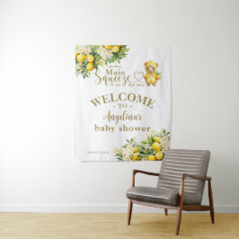 レモンシトラス夏ウェルカムベビーシャワー タペストリー